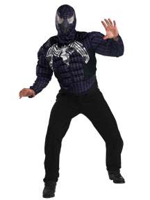 Spider Man Venom Value Muscle   Adult Standard Costume 42 46