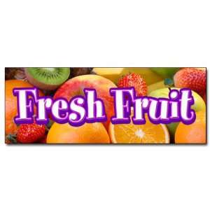  24 FRESH FRUIT DECAL sticker stand market store tropical 