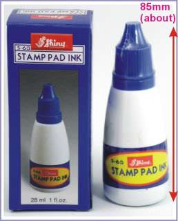 Stamp reinker refill ink pad inkpad BLUE Shiny Stamps  