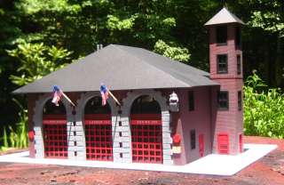 Firehouse Fire Station for Code 3 Fire Trucks   3 Bays  