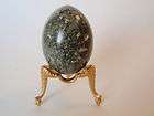vintage green solid granite stone decorative egg paper weight heavy