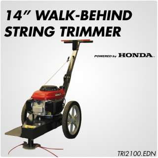 Walk Behind String Trimmer, 14 High Wheel, Powered By Honda GCV160 