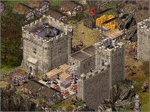 Stronghold MAC CD defend castle walls, real time military warfare 