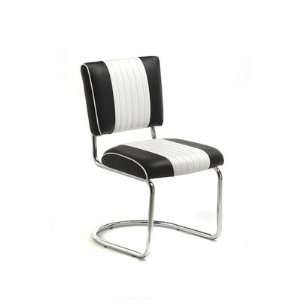  Retro Racer Back Dining Chair with Sled Base in Bright 