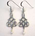   in Charmedware Vintage Style Silver Earrings Necklaces 