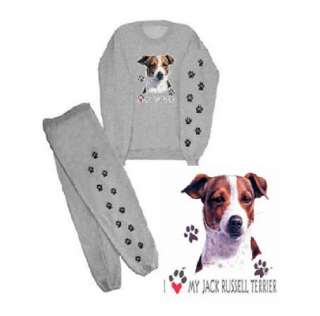 This is a NEW 50 50 cotton poly sweatshirt and sweatpants with paws 