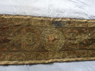 Gorgeous Antique Ottoman Hand Embroidered Table Runner  