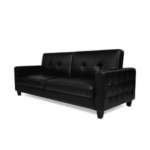 Contempory Faux Leather Convertible Futon Sofa Bed 29986543325  