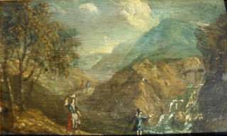 18th CENTURY OIL PAINTING OF A BAVARIAN LANDSCAPE FROM THE FOLINGSBY 