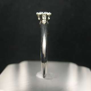 TIFFANY AND CO PLAT RING W/ 0.28 CT DIAMOND  