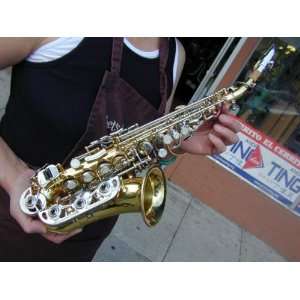    Jazz Metal Silver Soprano Saxophone Mouthpiece Musical Instruments