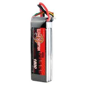 Wild Scorpion 11.1v 1800mah 30c Li po Jst Battery for Rc Helicopters 