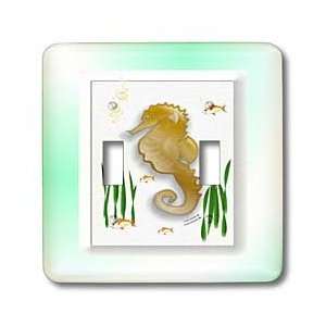 SmudgeArt Seahorse Designs   Seahorse F   Light Switch Covers   double 