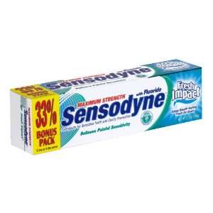 Sensodyne Toothpaste, for Sensitive Teeth and Cavity Prevention, Fresh 