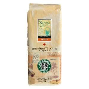 Starbucks Serena Organic Blend Whole Bean Coffee, Two (2) 16 Ounce 