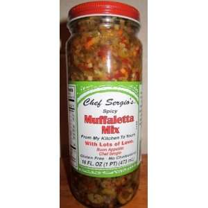 Chef Sergios Spicy Muffaletta Mix 16 FL. OZ (2 pack)  