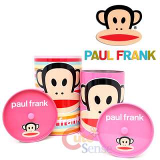 Paul Frank Tin Trash Can Metal Bin Pink 2