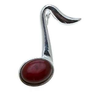   Silver Very Small Note Slider Charm Ian and Valeri Co. Jewelry