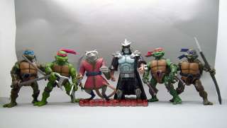 TMNT Teenage Mutant Ninja Turtles w/ Splinter and Shredder 5 Loose 