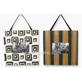 Chocolate Block Bedding set matching Picture Frames  Set of 2  