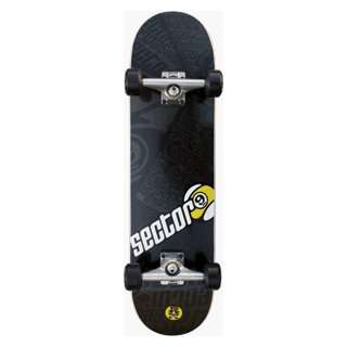  Sector 9 Skateboards Sliced Blk/blk Complete  8.2 Deep End 