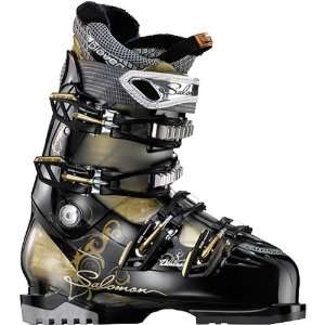  Salomon Divine RS 8 Ski Boots   Womens Black/Gold Sports 
