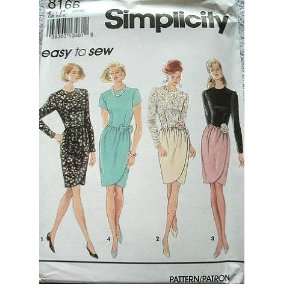   12 14 16 SIMPLICITY EASY TO SEW PATTERN 8166 Arts, Crafts & Sewing
