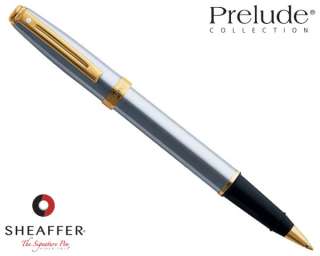 Sheaffer Prelude Brushed Chrome G/T Rollerball Pen 342 1  