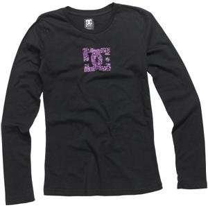  DC Womens New Wave Long Sleeve T Shirt   Small/Black Automotive