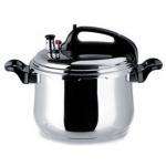 STAINLESS STEEL PRESSURE COOKER 7 Qt TRIPLE SAFETY FEAT  