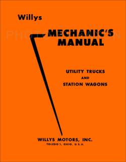 Willys Jeep Pickup Wagon Repair Shop Manual 1949 1950 1951 1952 1953 
