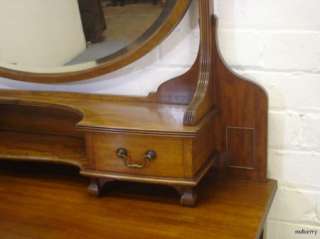 Stunning Edwardian Mahognay Bow Front Dressing Table / Vanity  