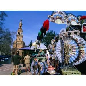 Fans and Souvenirs for Sale, Sevilla, Andalucia, Spain Photographic 