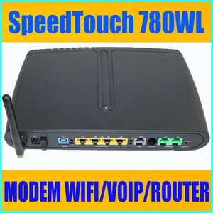 Unlocked SpeedTouch 780WL ADSL2+ MODEM WIFI/VOIP/ROUTER  