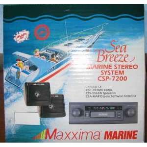  Maxxima Marine Stereo System Csp 7200 Tape & Radio 