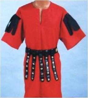 Costumes Dlx Roman Warrior Toga Tunic w Studded Belt  
