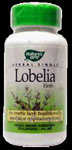 Lobelia Herb 425 mg 100 caps by Natures Way  