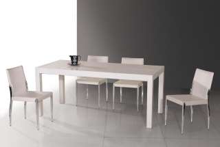 ESTRELLA Contemporary Dining Set with Wooden Top Table  