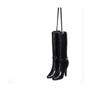  Fashion Avenue Tall Black Boots Christmas Ornaments 3.75 