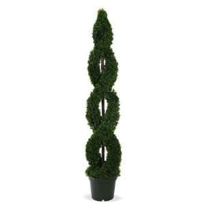  Tea Leaf Realistic Faux Spiral Topiary Plant   MOTIF 