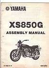 Yamaha Motorcycle Assembly Manual XS 850 SG 1980  