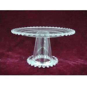SMALL CLEAR HOBNAIL CAKE PLATE 