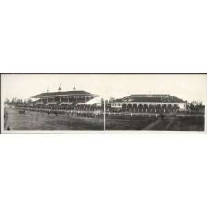  Photo Grand stand, Santa Anita Race Track, California 1908 