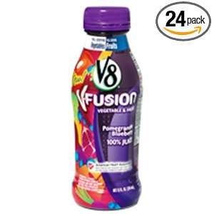 V8 Fusion, Pomegranate Blueberry, 11.5 Ounce Bottles (Pack of 24 