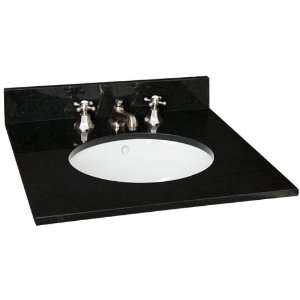 25 Granite Vanity Top w/ Undermount Sink   4 Faucet Holes   3/4 