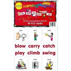  PCS LEARNING MAGNETS 90 VERBS Toys & Games
