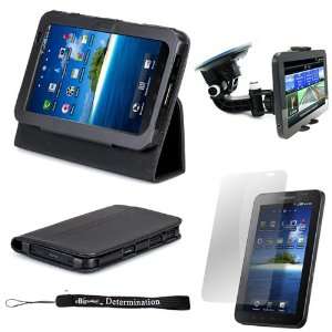 Deluxe Leather Flip Portfolio Protector Case Cover with Built In Stand 